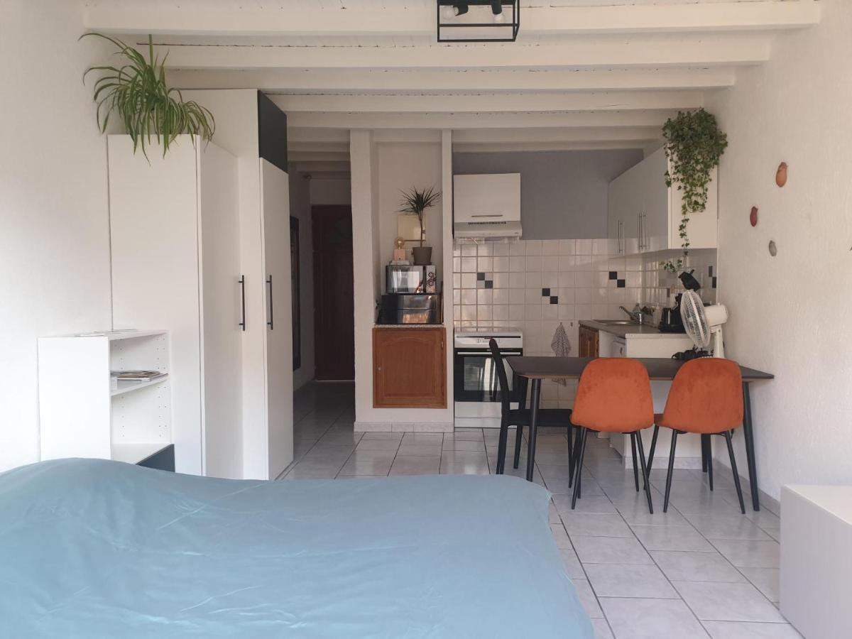 Studio Tout Confort Centre Ville - Balcon, Clim, Tv, Wifi Mazan Exteriör bild